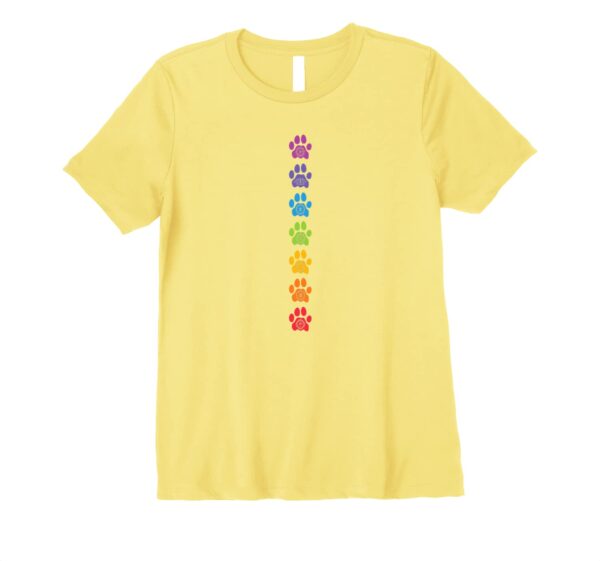 Cute Zen Spiritual 7 Chakra Cat Paws Namaste Yoga Meditation Premium T-Shirt