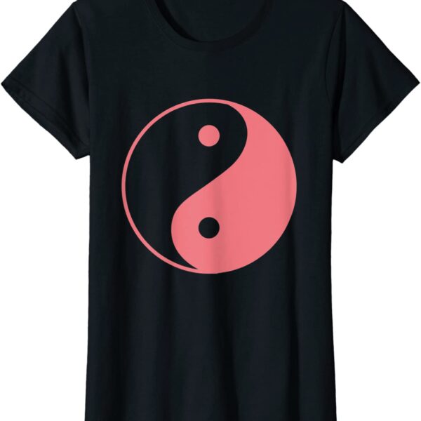 Pink Yin Yang Symbol Balance Spiritual T-Shirt