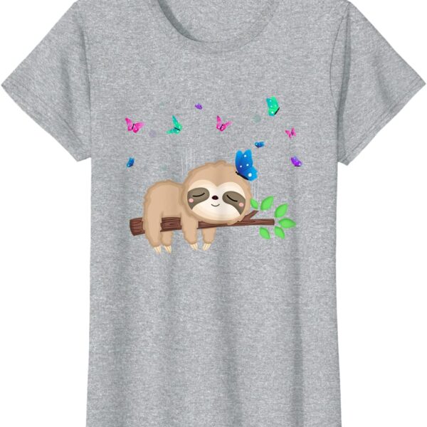 Who doesn't love cute sloth and butterfly, and what about butterflies flying around a sleeping baby sloth?