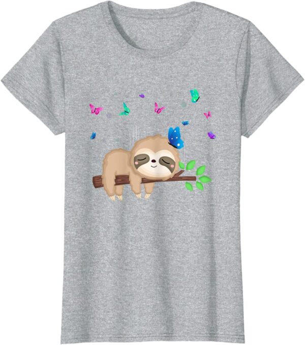 Who doesn't love cute sloth and butterfly, and what about butterflies flying around a sleeping baby sloth?