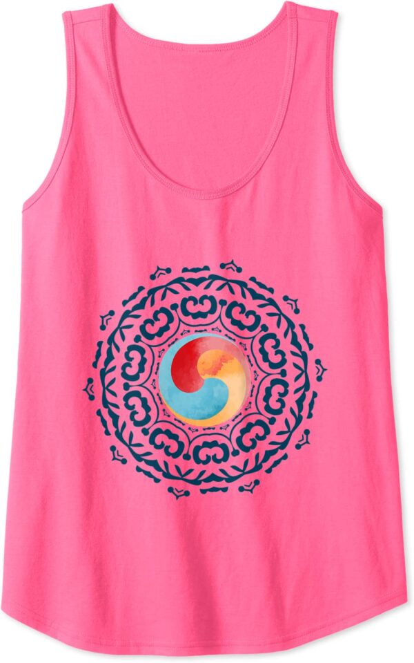 Zen Gankyil Symbol Wheel of Joy Bon Tibeten Buddhist Tank Top