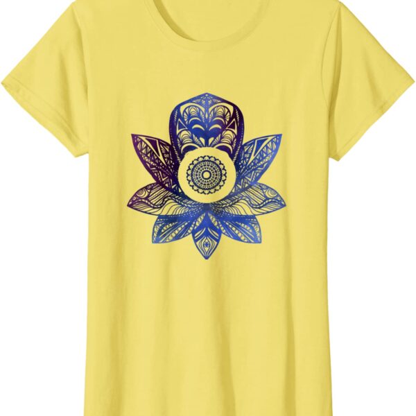 Zen Lotus Flower Mandala Sacred Yoga Meditation T-Shirt