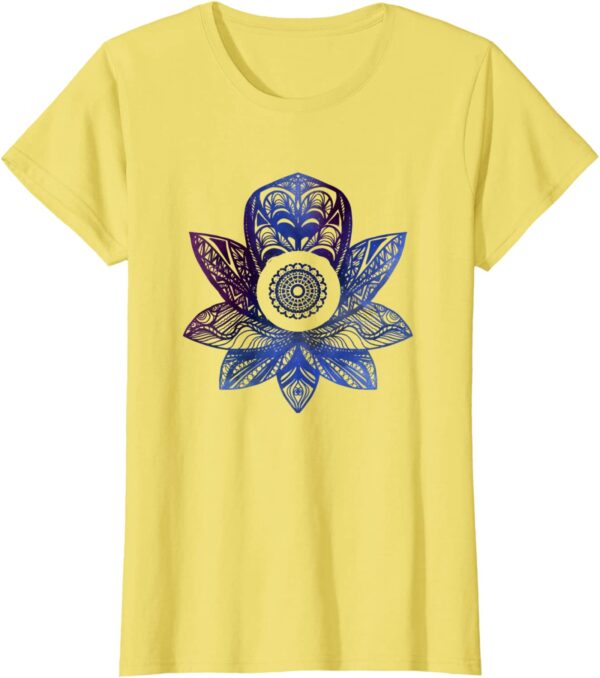 Zen Lotus Flower Mandala Sacred Yoga Meditation T-Shirt