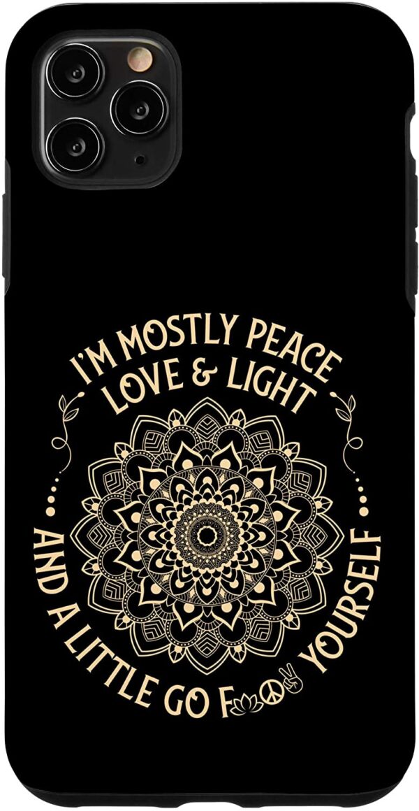 iPhone 12 mini I_m Mostly Peace Love and Light _ a Little Go Zen Mandala Case-productor-mockup (1)