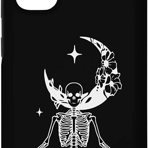 Galaxy S20 Skeleton Yoga with Cresent Moon Zen Halloween Yoga Case