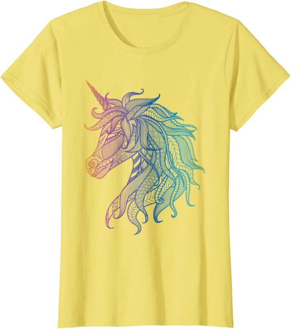 Unicorn Mandala Magical Zen Spiritual Meditative T-Shirt