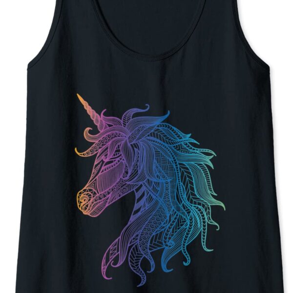 Unicorn Mandala Magical Zen Spiritual Meditative Tank Top