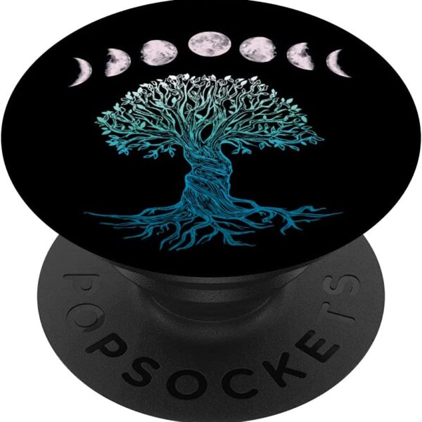Zen Celtic Tree of Life Moon Phases Yggdrasil Viking PopSockets Swappable PopGrip