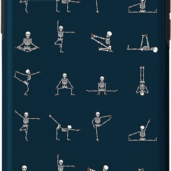 iPhone 11 Pro Max Cute Skeleton Yoga Pattern Funny Namaste Halloween Case