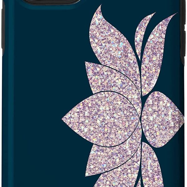 iPhone 11 Pro Zen Lotus Flower with Pink Bling Glitter Case