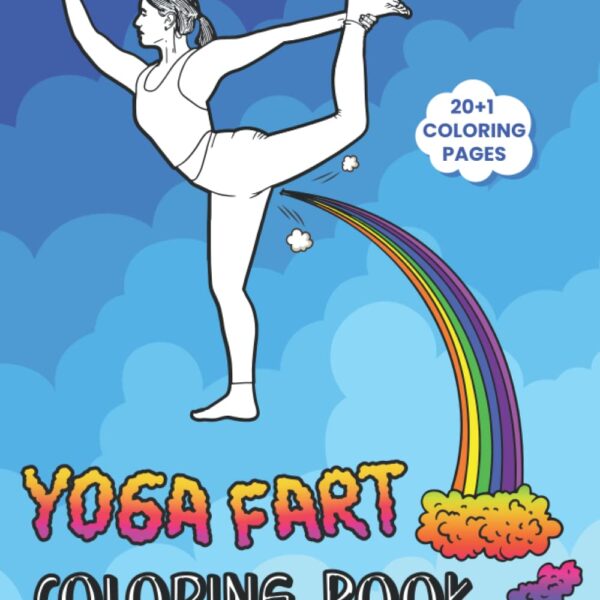 yoga fart coloring book by Yogi Republic