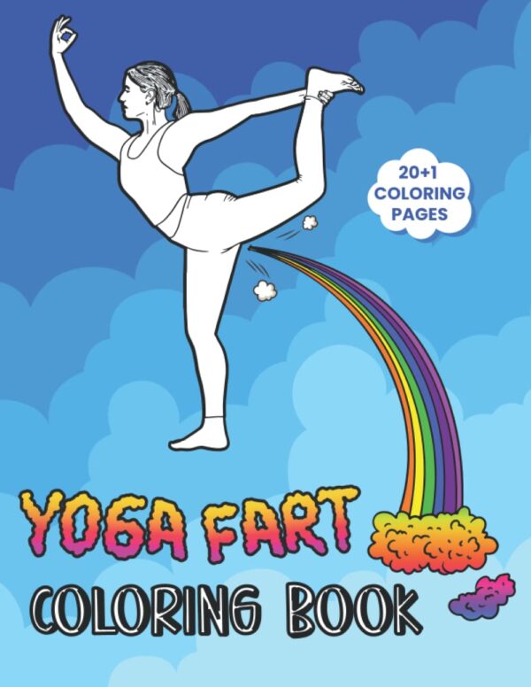 yoga fart coloring book by Yogi Republic