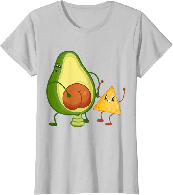 Cute Avocado Butt Pooping Guacamole with Tortilla Funny T-Shirt