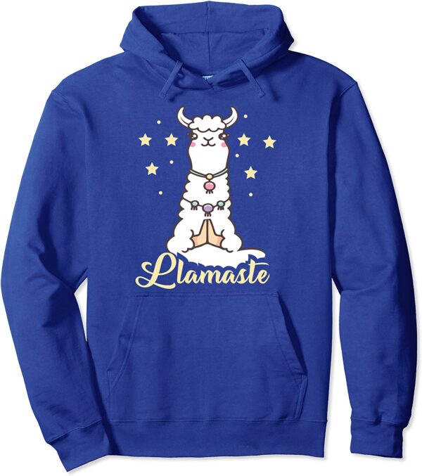 Cute Funny Yoga Llamaste Llama Alpaca Namaste Animal Lovers Pullover Hoodie
