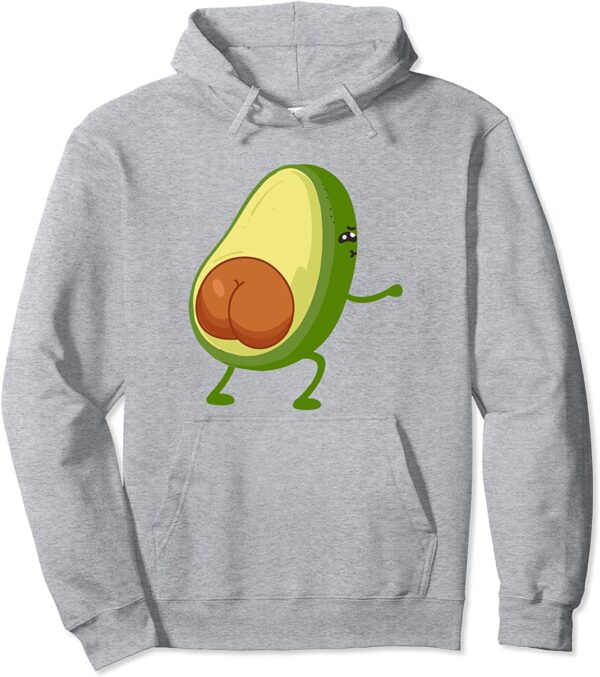 Funny Avocado Butt Squating Glute Workout Cute & Sexy Pullover Hoodie