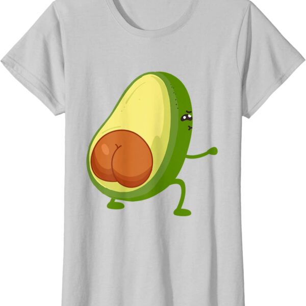 Funny Avocado Butt Squating Glute Workout Cute & Sexy T-Shirt