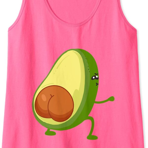 Funny Avocado Butt Squating Glute Workout Cute & Sexy Tank Top