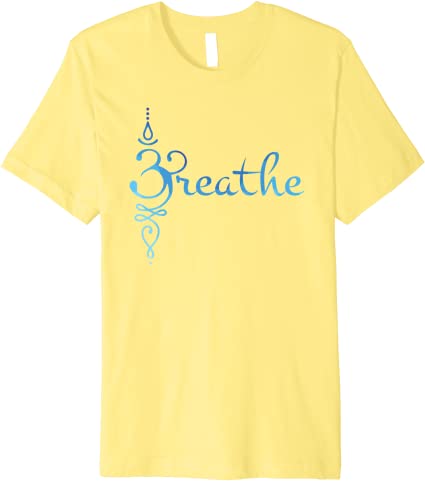 Sanskrit Breath Symbol Zen Yoga Meditation Premium T-Shirt